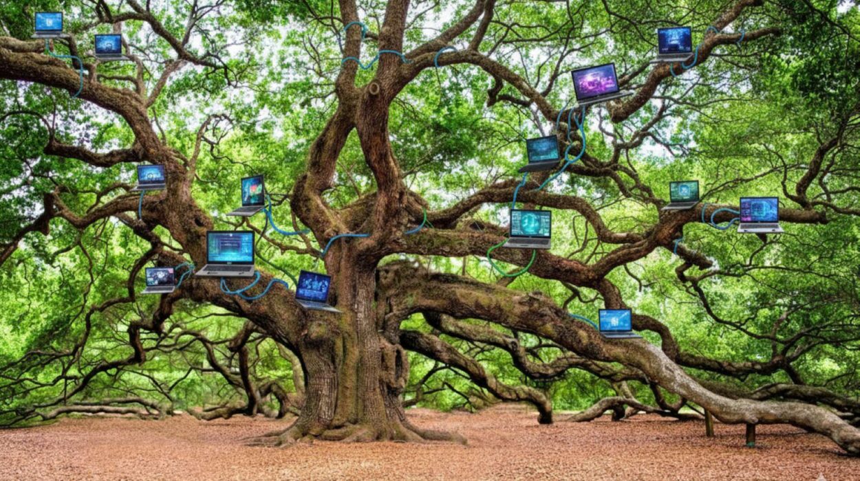 Baum mit Laptops