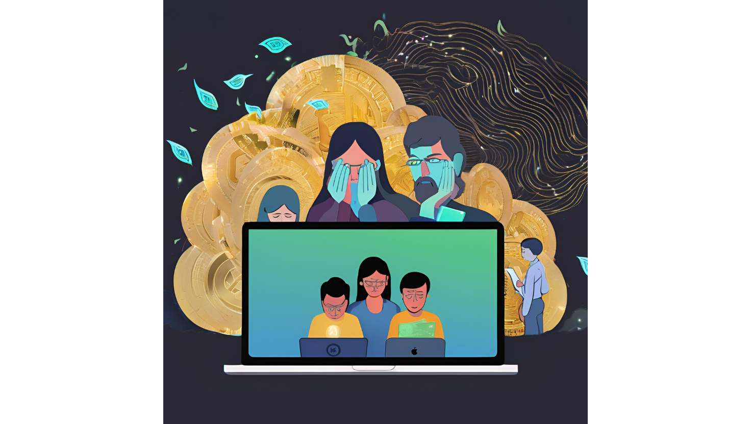 KI generierte Grafik zur darstellung von folgen der Digitalsteuer