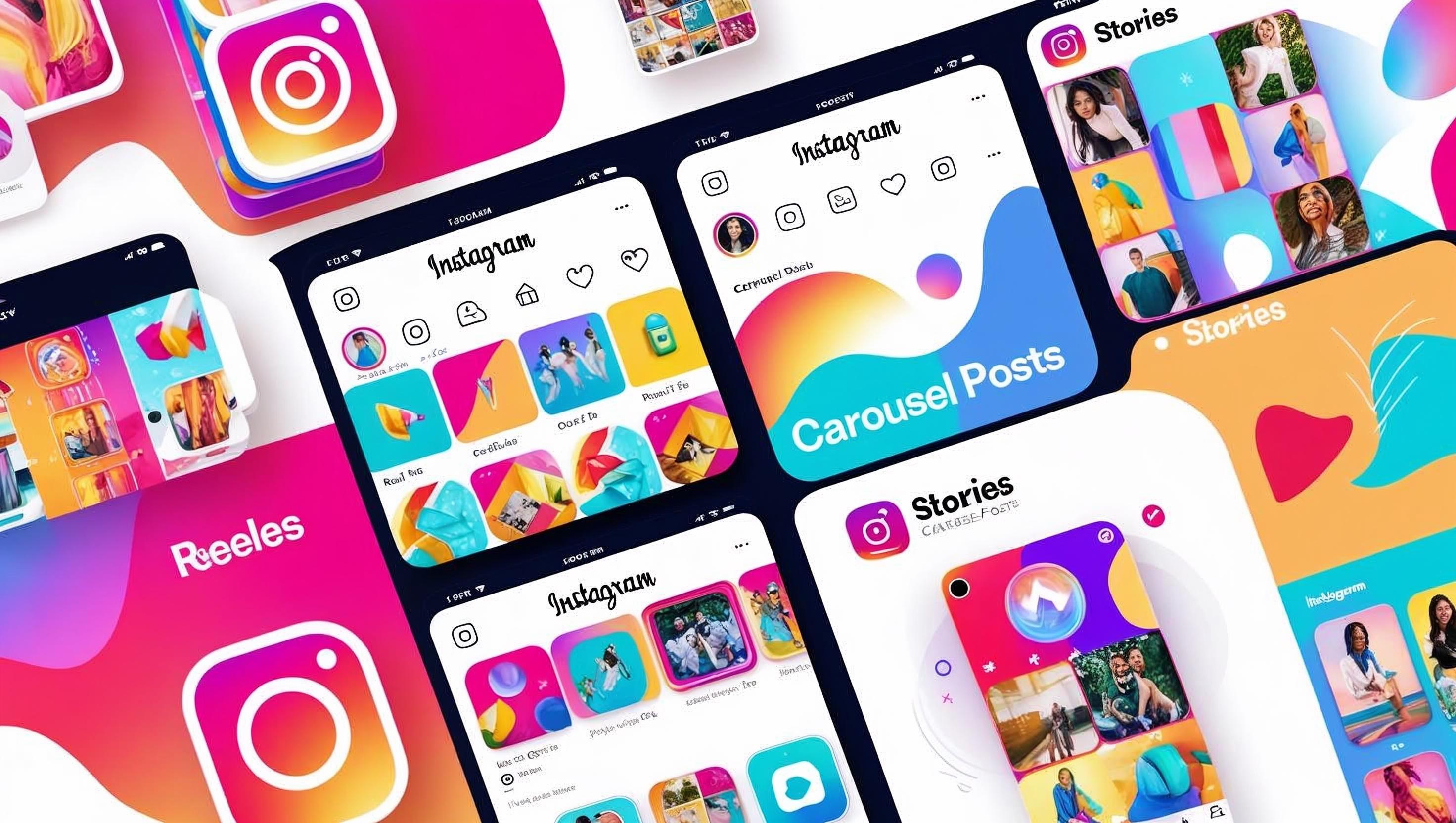 Instagram Reels, Storys und Posts